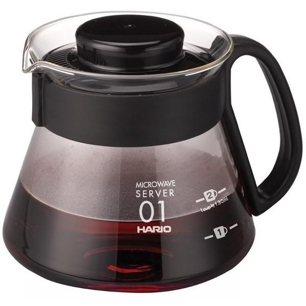 HARIO XVD-36B ブラック V60シリーズ レンジサーバー(1-3杯用)