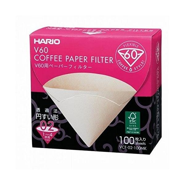 �y�[�p�[�t�B���^�[100�� V60�p HARIO VCF-02-100MK 1�`4�t�p �R�[�q�[�t�B���^�[ M�T�C�Y ������