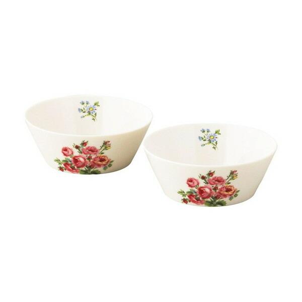 LAURA ASHLEY（ローラアシュレイ） バンチェッド ロージズ ペアボウル