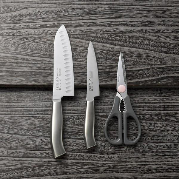 ヤクセル プレミオ オールステンレス 三徳・ペティ・キッチンバサミ