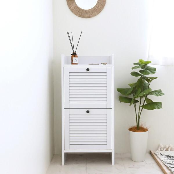 4FUL（フォーフル） ルーバーマルチボックス 隙間収納 奥行30cm 洗面所