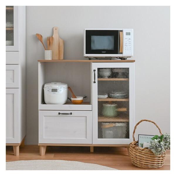 4FUL RV90-90RB WH/GN ホワイト/グレーナチュラル リビスト レンジボード メーカー直送