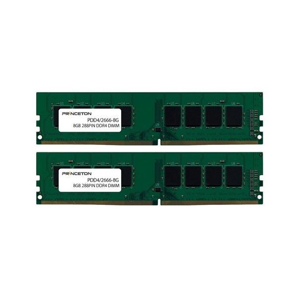 princeton PDD4/2666-8GX2 288pin DDR4 DIMM fXNgbvp(8GB×2g)