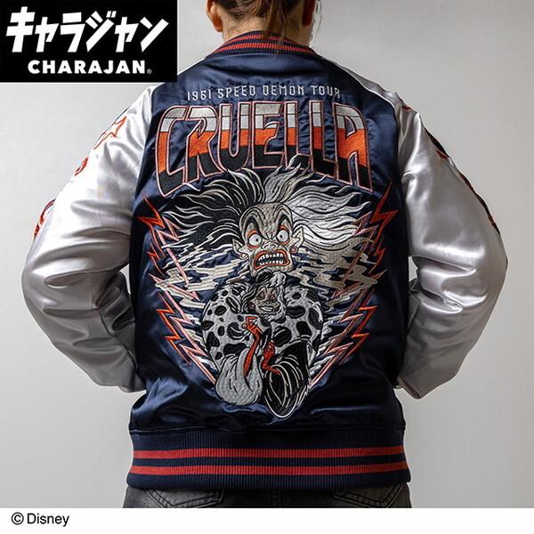 丸眞 2335066200 ディズニーヴィランズ サンダーフォン スカジャン(L