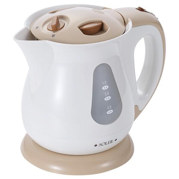 電気ケトル 小型 アサヒ ソレイユ 電気ポット おしゃれ ケトル 電気