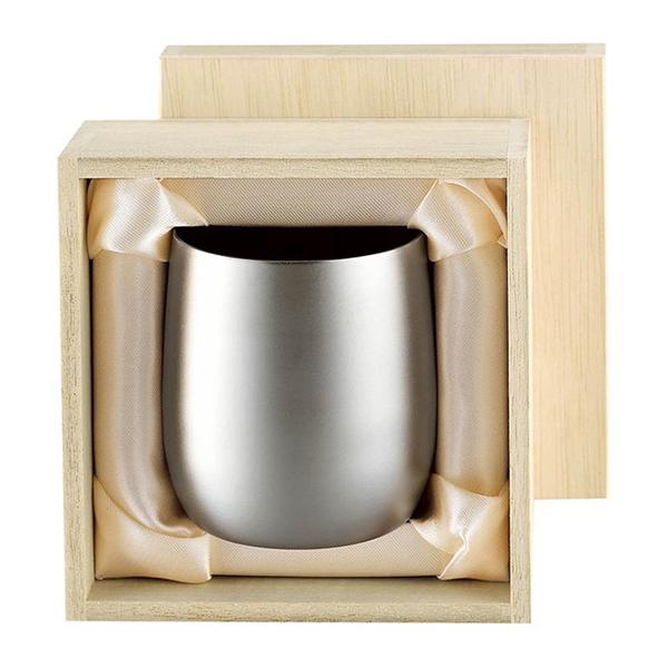 純銀 NHK記念品　ミニカップ 3客セット　総重量：約92.42g アサヒ（asahi） TW-3 霞〜かすみ〜 チタン2重ロックカップ 250ml