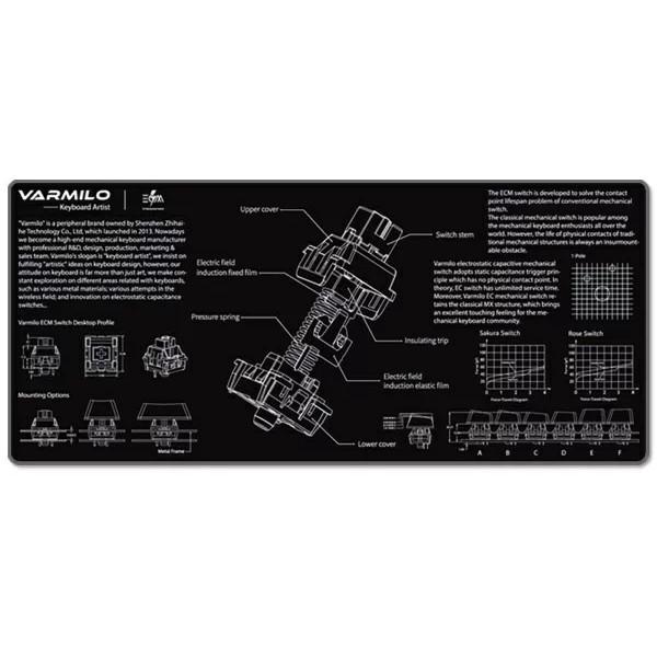K㗝X Varmilo A~ vm-mp-ec-mechanical-switch-xl }EXpbh ubN  {̃TCY 900×400×3mm JbRCC