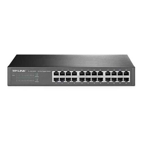 ルーター・ネットワーク機器 TP-Link 24-Port GigabitSwitch TL-SG1024D TP-Link TP-LINK TL-SG1024D ブラック 24ポートギガビット