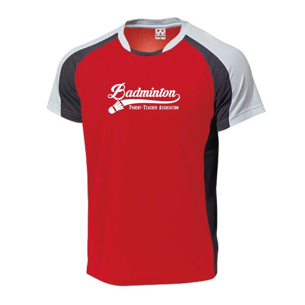 バドミントン Tシャツ プラクティス ウェア 練習着 PTA チーム クラブ B604