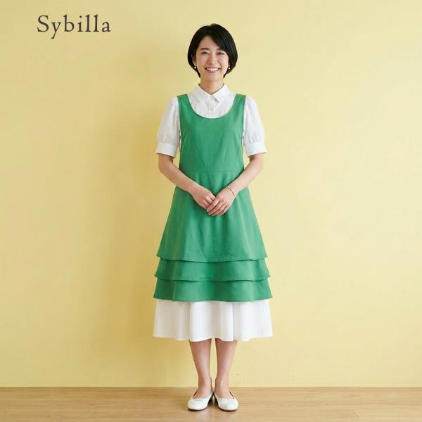 Sybilla（シビラ） エプロン おしゃれ ブランド クロスかぶり型