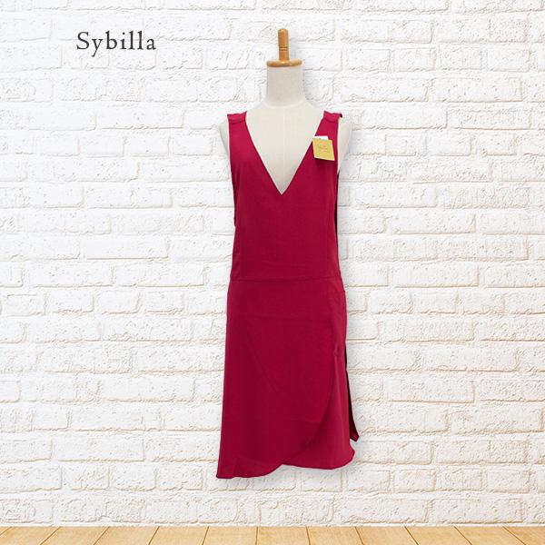 Sybilla エプロン おしゃれ ブランド シビラ クロスかぶり型