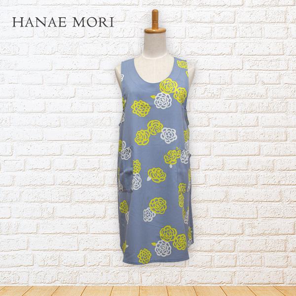 エプロンおしゃれ 森英恵 ブランド 袖なし割烹着 グレー シルエットフラワー 6 エプロン通販いただきマンマ 通販 Yahoo ショッピング
