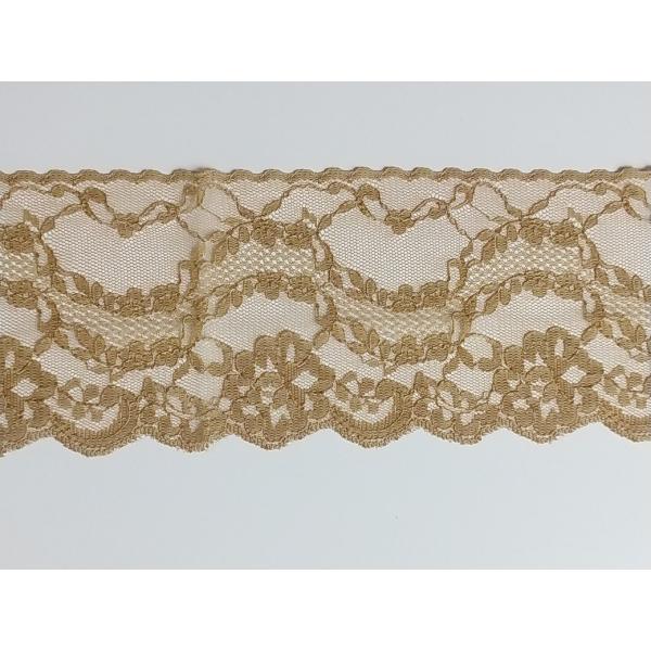 レース ベージュ 5m切   手芸 裁縫 手作り ハンドメイド 可愛い おしゃれ かわいい ハンドクラフト 飾り 図工 工作 デコ 小物 雑貨 カット すそ
