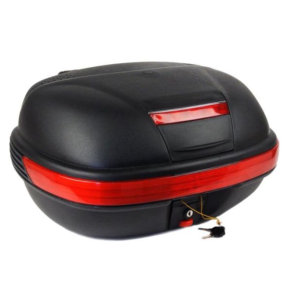 AG-92リアボックス 容量43L ブラック LEDストップランプ付 バイク キャリア取付用 汎用 Bike BOX パニアケース トップケース リアケース スクーター :AG-92B-02:APS-Shop 通販 バイク リアボックス 23L トップケース バイクボックス バイク用ボックス 着脱可能式 大容量 原付 スクーター フルフェイス収納可能