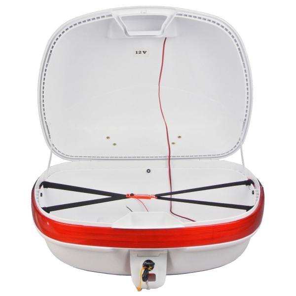 AG-92リアボックス 容量43L ホワイト LEDストップランプ付 バイク キャリア取付用 汎用 Bike BOX パニアケース トップケース リアケース スクーター /【Buyee】 AG-92リアボックス 容量43L ホワイト LEDストップランプ付 バイク キャリア取付用 汎用 Bike BOX パニアケース トップケース リアケース スクーター /【Buyee】