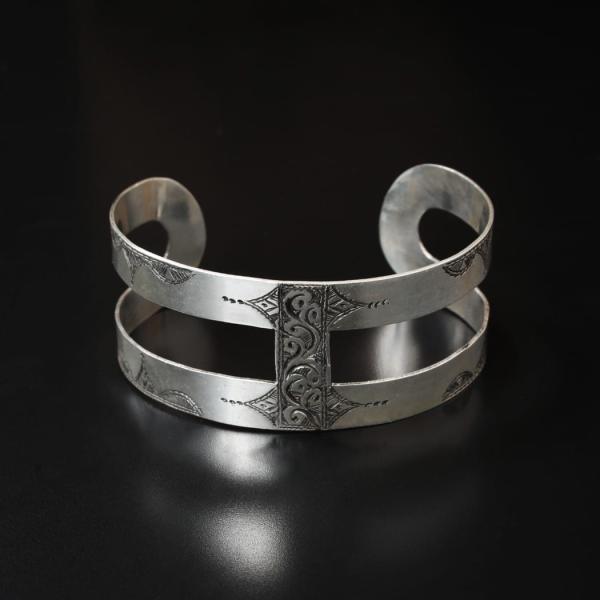 TOUAREG SILVER JEWELRY トゥアレグ シルバー ジュエリー シルバーバングル SMALL H シルバー F
