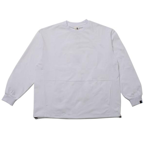 +phenix プラスフェニックス DRAWSTRING LONG SLEEVE TEE ドローストリングロングスリーブTシャツ ホワイト