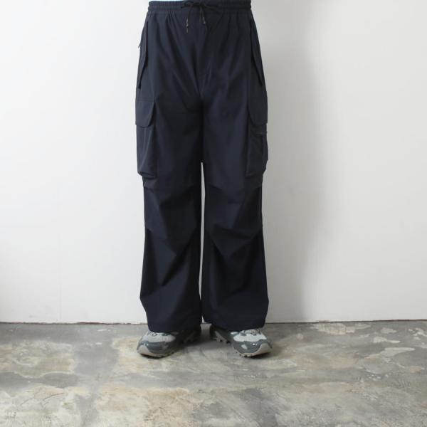 +phenix プラスフェニックス TECH WIDE CARGO PANTS 4WAYストレッチ ナイロン 撥水 テック ワイド カーゴパンツ ネイビー