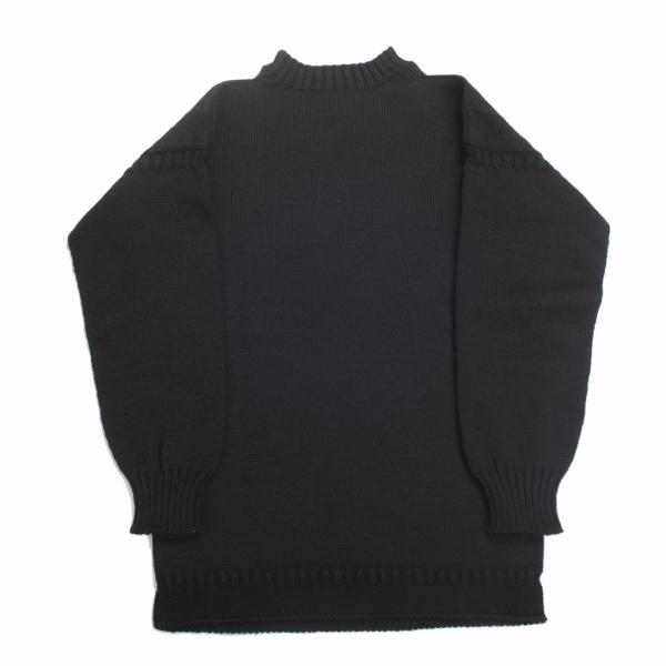 Guernsey Woollens ガンジーウーレンズ ガンジーセーター フィッシャーマンセーター ブラック