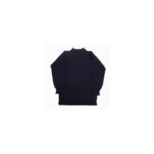 Guernsey Woollens ガンジーウーレンズ ガンジーセーター フィッシャーマンセーター ネイビー