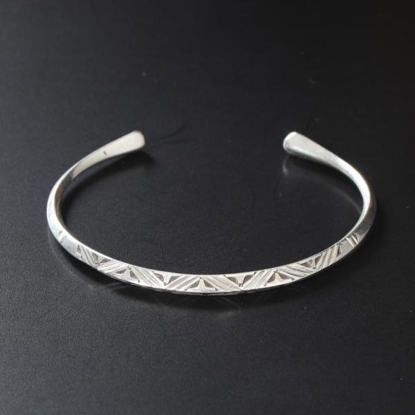 TOUAREG SILVER JEWELRY トゥアレグ シルバー ジュエリー POURE SILVER BANGLE シルバーバングル 2 シルバー