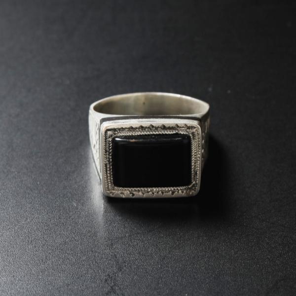 TOUAREG SILVER JEWELRY トゥアレグ シルバー ジュエリー オニキス シルバーリング シルバー