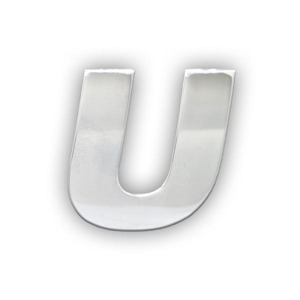 東洋マーク　メタルソリッドエンブレム　アルファベット　U　MS-21