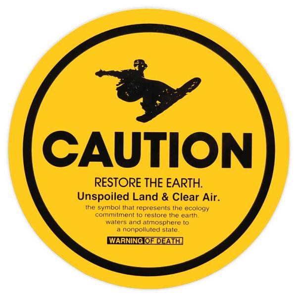東洋マーク　カスタムシリーズ　CAUTION　スノボ　R-210