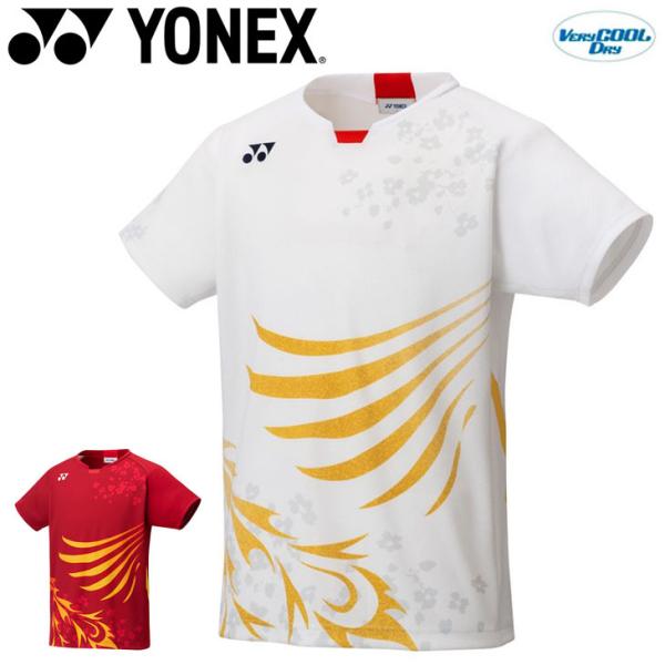 ゲームシャツ 半袖 メンズ YONEX ヨネックス フィットスタイル/バドミントン 日本代表 スポーツウェア BIRD JAPAN 半袖シャツ トップス/10380