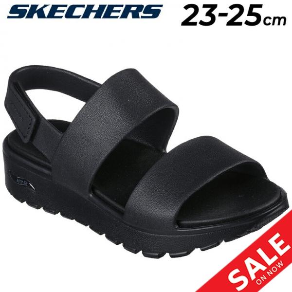 スケッチャーズ　アーチフィット スリップインズサンダル ブラック/23.0cm スケッチャーズ SKECHERS ARCH FIT FOOTSTEPS/アーチフィット