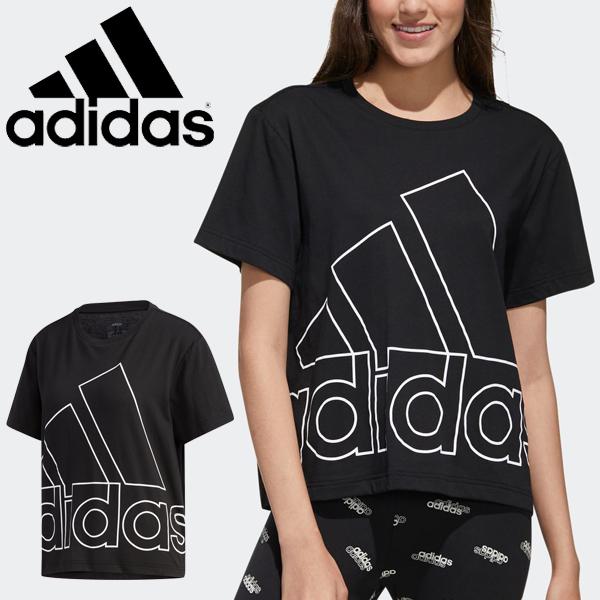 半袖 Tシャツ レディース アディダス Adidas W Favourites ビッグロゴtシャツ スポーツウェア プリントt 女性 ブラック 半袖 シャツ 家トレ Gk3330 Apworld 通販 Paypayモール