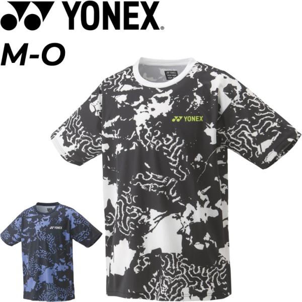 匿名配送 ヨネックス半袖トップ ス ハーフジップアップ 白地に黒のドット柄 水玉 XEXYMENS XGMOJ02J2 サイドパンチング入り ハーフジップアップ 半袖