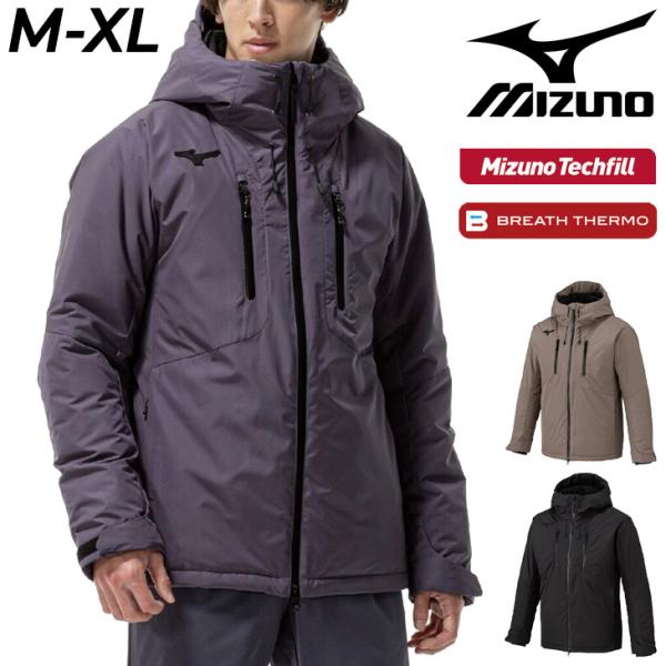 ミズノ 中綿ジャケット ブレスサーモ テックフィルコート 上下セット MIZUNO ミズノ 中綿コート 長袖 メンズ ユニセックス mizuno テック