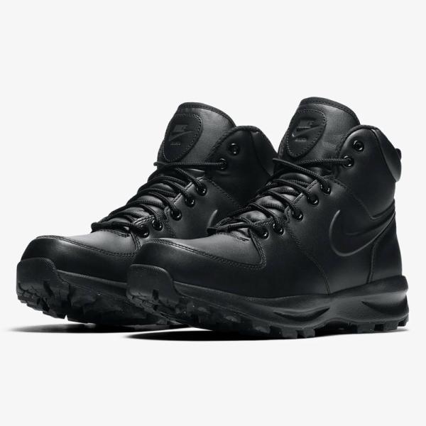 NIKE マノア レザー ブーツ 23.5シューズ ハイカット スニーカー 黒 NIKE（ナイキ） スニーカー マノア レザー シューズ 靴 ブーツ 撥水