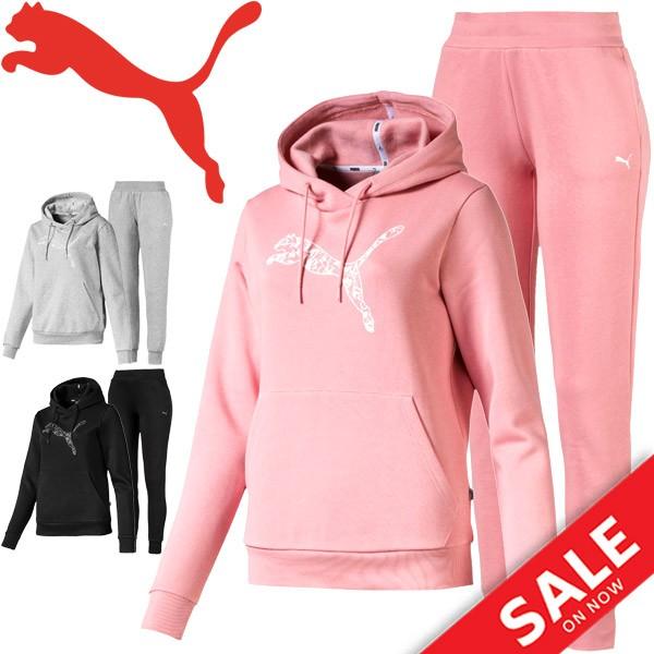 スウェット フーディ パンツ 上下セット レディース プーマ Puma Ka プルオーバーパーカ ロングパンツ 裏起毛 スエット Apworld 通販 Paypayモール