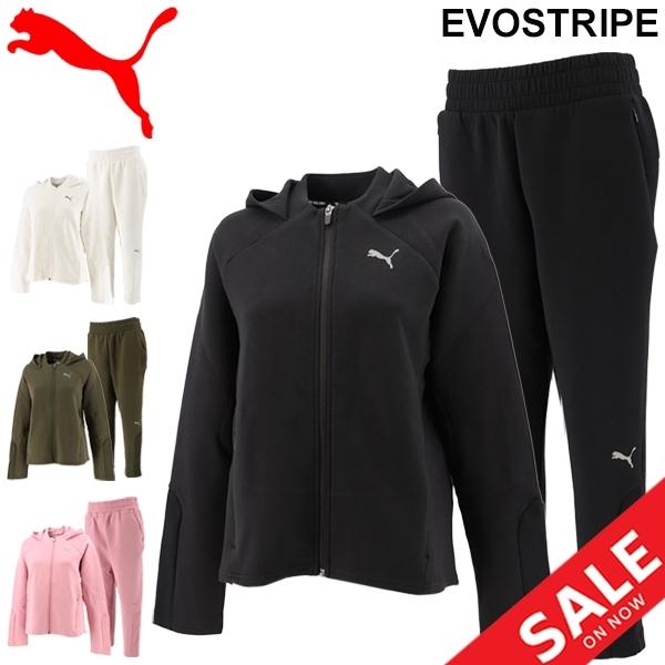 スウェット 上下セット レディース セットアップ プーマ Puma Evostripe スポーツウェア スエット 女性 トレーニング ジム フィットネス 普段使い Apworld 通販 Paypayモール