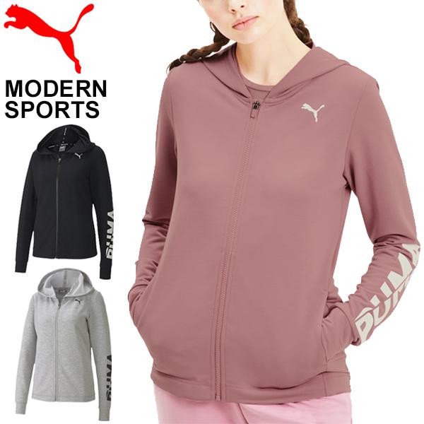 スウェット パーカー レディース プーマ Puma Modern Sports ロゴフーデッドジャケット スポーツウェア 裏毛 スエット フルジップ 女性 取寄 Apworld 通販 Yahoo ショッピング