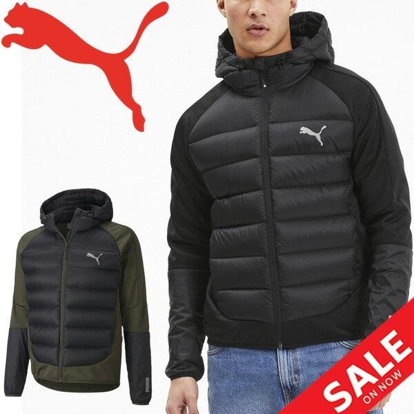 ダウンジャケット コート メンズ アウター プーマ Puma Hybrid ダウンジャケット スポーツ カジュアル 防寒 ウェア 撥水 軽量 ブラック 黒 ジャンバー Apworld 通販 Paypayモール