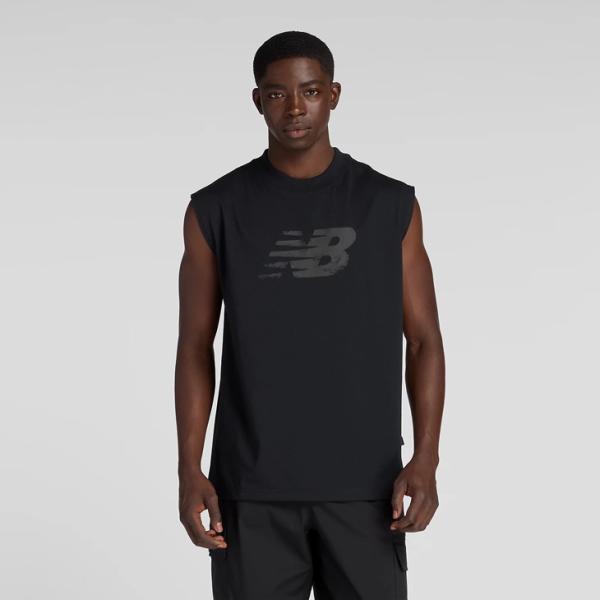 ニューバランス ノースリーブ Tシャツ メンズ Newbalance スリーブレスシャツ 速乾 ドライ タンクトップ トレーニング ランニング 運動 /AMT53173-BK