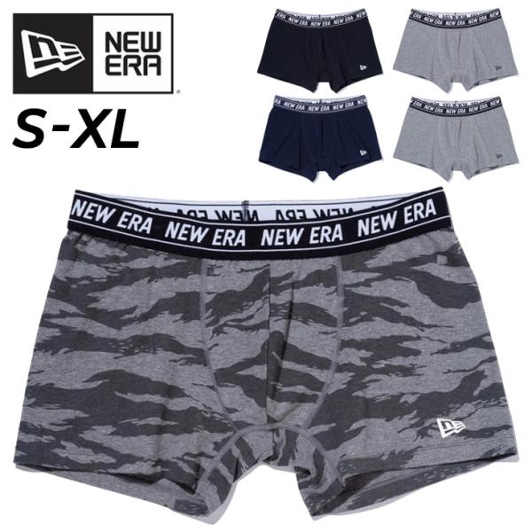 ニューエラ メンズ ボクサーパンツ NEW ERA アンダーウェア 1枚 1P 前閉じ ボクサーブリーフ 無地 総柄 ショーツ ブランド 男性 /BOXERPANTS-NE231【返品不可】