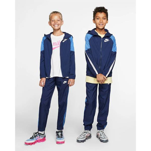 ウィンドブレーカー 上下セット キッズ ジュニア 男の子 女の子 子供服 ナイキ Nike Yth ウーブン トラックスーツ スポーツウェア Bv3700 410 Apworld 通販 Paypayモール