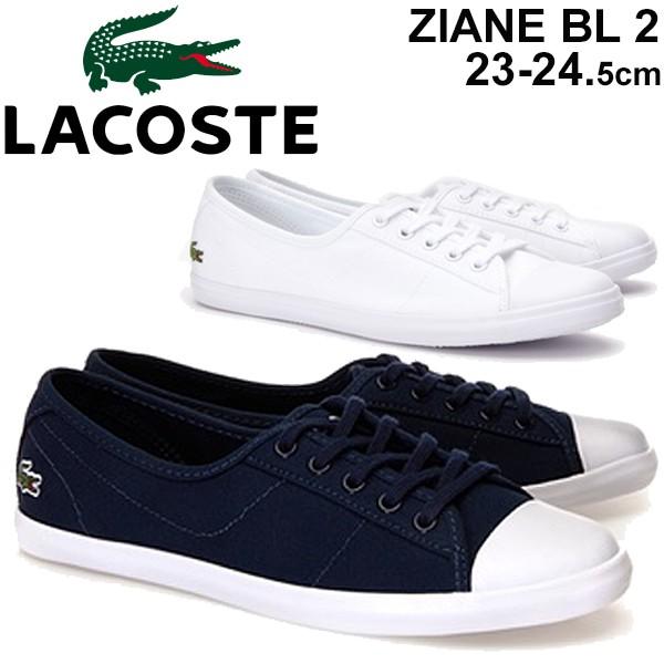 スニーカー レディース ラコステ Lacoste Ziane Bl 2 キャンバススニーカー ローカット ネイビー ホワイト 女性 靴 シンプル Cfa0066 Apworld 通販 Paypayモール