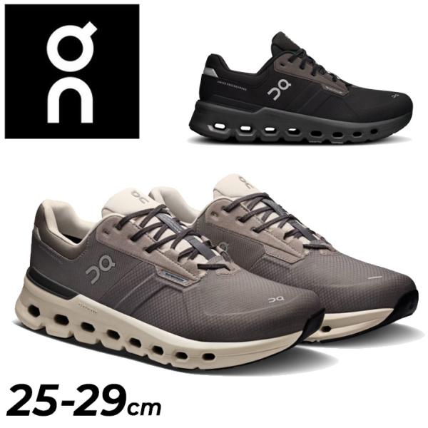 オン ランニングシューズ メンズ On クラウドランナー2 ウォータープルーフ｜防水シューズ ローカット ひも靴 ジョギングシューズ 男性 /cloudrunner2WP