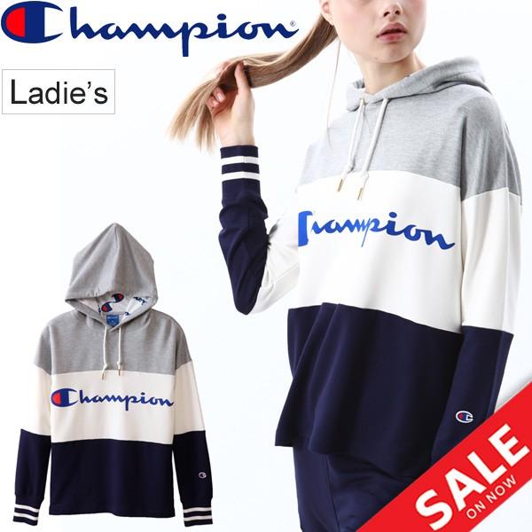 スウェット パーカー レディース チャンピオン Champion アクティブスタイル フーディ プルオーバー スエット トレーナー 女性 スポーツ カジュアル Cw Ns111 Apworld 通販 Paypayモール