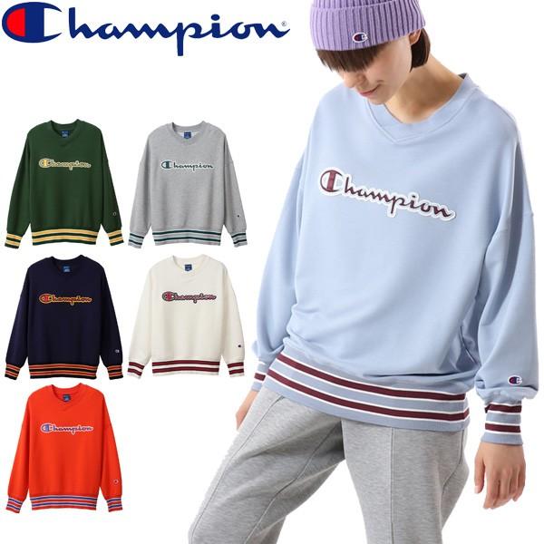 トレーナー スウェットシャツ 長袖 レディース チャンピオン Champion クルーネック スエット スポーツウェア Cw Rs002 Apworld 通販 Paypayモール