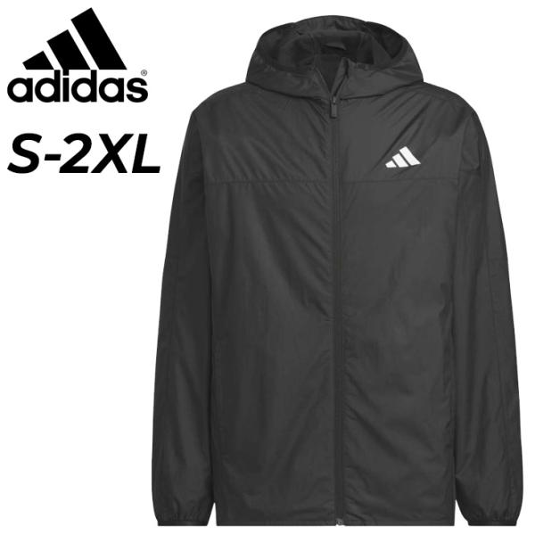 アディダス ウィンドブレーカー ジャケット メンズ adidas M MH BSC ウィンドジャケット 起毛トリコット裏地 防風 保温 フード付き 長袖 アウター 秋冬 /DP025