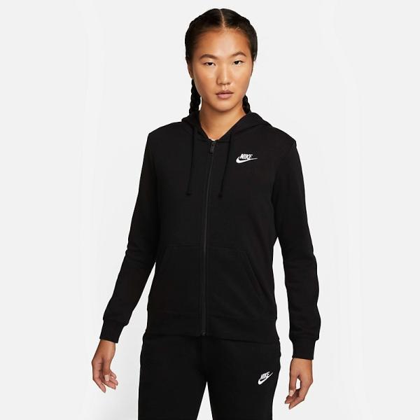 パーカー スウェット レディース/ナイキ NIKE スポーツウェア フルジップ 裏起毛 フリース 黒 ブラック 女性 秋冬 カジュアル デイリー /DQ5472-010