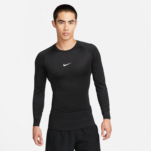 ナイキ インナーシャツ 長袖 メンズ NIKE ナイキ プロ Dri-FIT クルーネック 吸汗速乾 トレーニング ランニング スポーツウェア 黒 /FB7920-010【返品不可】