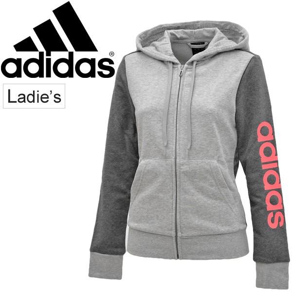 スウェット パーカー レディース アディダス Adidas リニアロゴ フルジップ フーディー スポーツ トレーニング ウェア スエット アウター 女性用 Fru96 Fru96 Apworld 通販 Yahoo ショッピング
