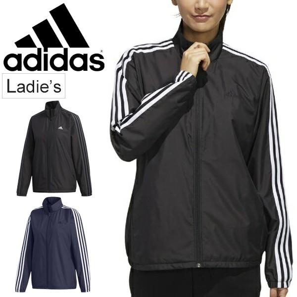 ウインドブレーカー レディース アウター アディダス Adidas W Mh 3ストライプス ウインドジャケット 裏起毛 スポーツウェア Yj02 Apworld 通販 Paypayモール